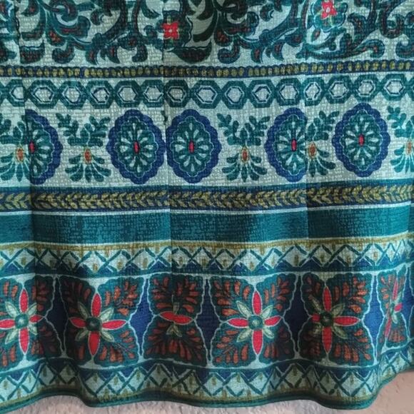 Adrianna Papell Vintage 100% Silk Two-Piece Jewel Tones Jacket & Skirt Set 8 - Picture 7 of 15